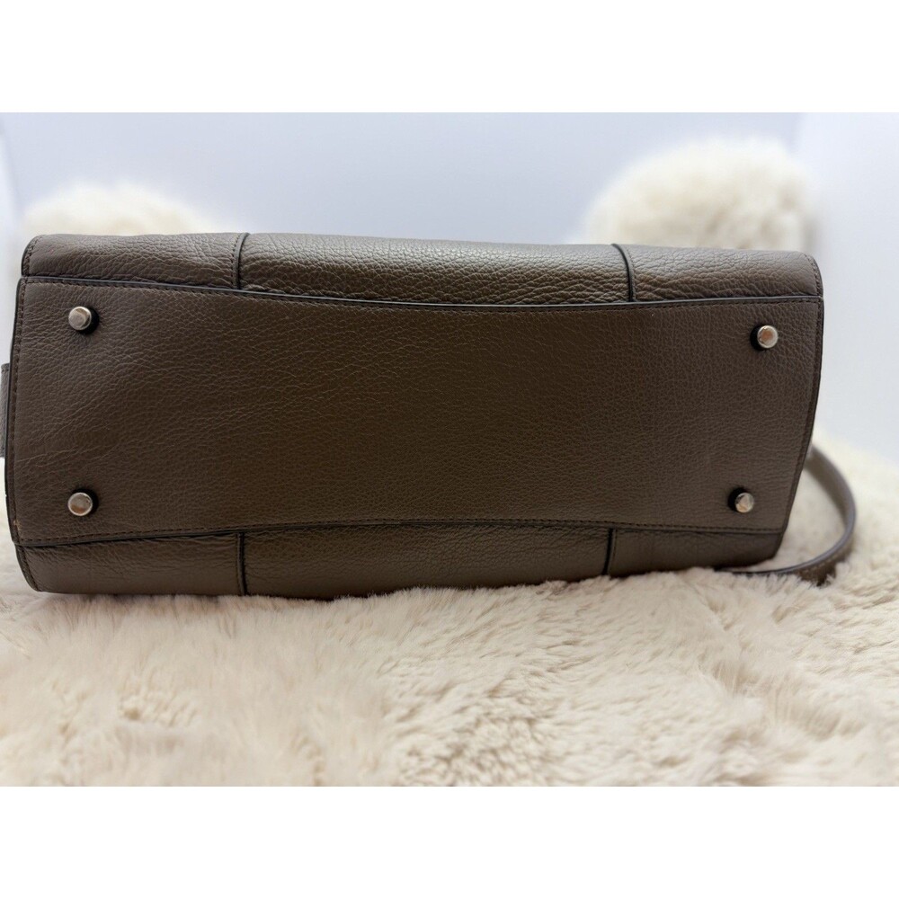 Coach Mercer Satchel Tote Bag Pebbled Leather Brown Shoulder Crossbody Purse - Picture 5 of 16
